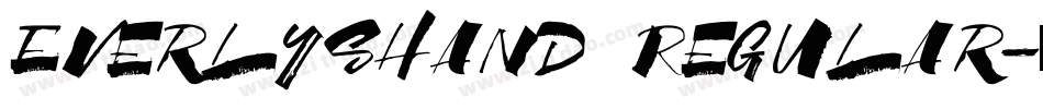 EverlysHand Regular字体转换